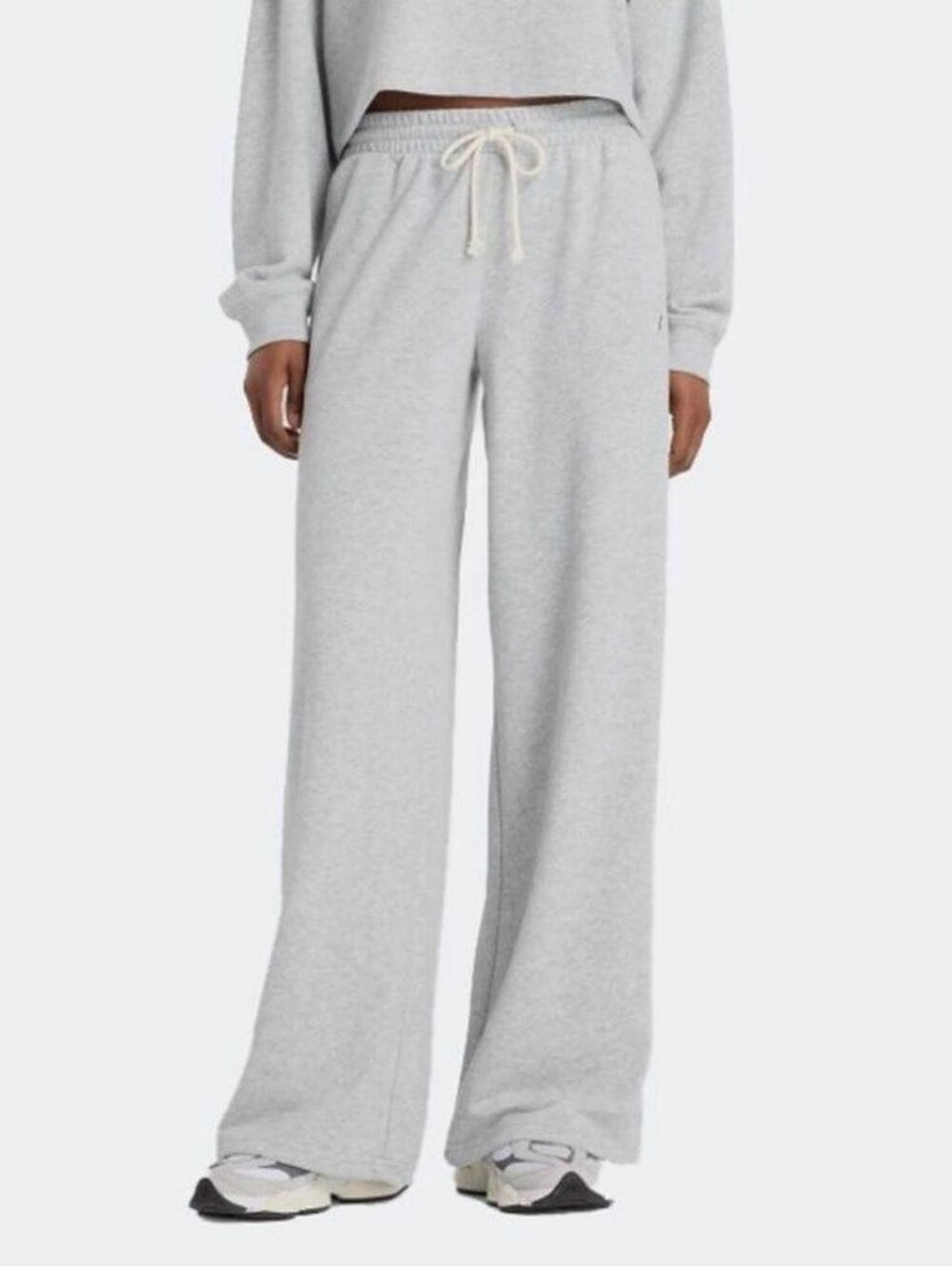 New Balance Gray Relaxed Wide Leg Sweatpants Joggers Womens Xsmall Nwt Baggy